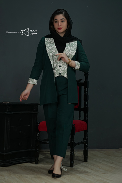 کت-و-شلوار-زنانه-گلریز-رنگ-سبز-کله-غازی