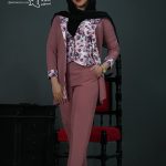کت-و-شلوار-زنانه-گلریز-رنگ-کالباسی