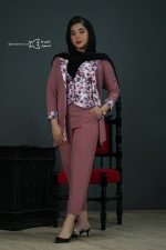 کت-و-شلوار-زنانه-گلریز-رنگ-کالباسی