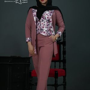 کت-و-شلوار-زنانه-گلریز-رنگ-کالباسی