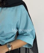 شومیز جلو گره ای چهارخونه - Image 7