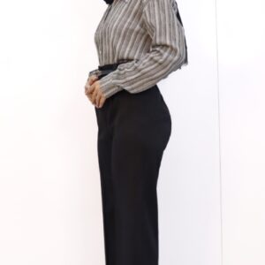 خرید شلوار راسته زنانه مشکی ماهک