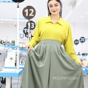 شلوار دامنی ماهرخ سبز