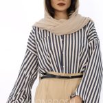 شومیز-مایسا-مشکی-سفید