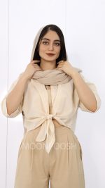 شومیز-گره-ای-دیبا-کرمی