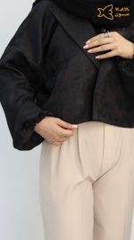 قیمت کراپ شومیز مشکی ژاله