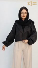 کراپ شومیز ژاله مشکی