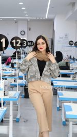 کراپ کت کتان ژاکارد دلوان - Image 4