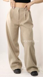 شلوار زنانه کرمی تینا