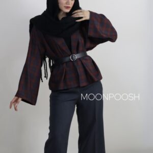 ست زنانه مهربانو چهارخونه قرمز