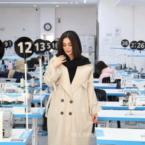 ترنج کت بلند سانتانا مهسا 2 کرمی روشن