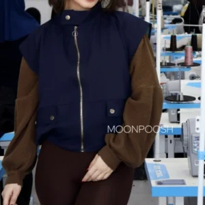 جکت حلقه ای مازاراتی کجراه نیلو سرمه ای