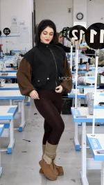 جکت حلقه ای مازاراتی کجراه نیلو مشکی