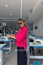 شومیز-جلو-بسته-بارانا--قرمز-نمای-آُتین