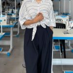 شومیز-گره-ای-خط-دار