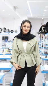 کت آستین کیمونو مازاراتی کجراه نانسی سبز