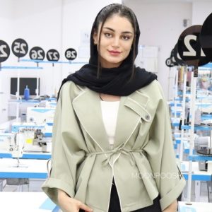 کت آستین کیمونو مازاراتی کجراه نانسی سبز