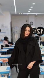 کت آستین کیمونو مازاراتی کجراه نانسی مشکی