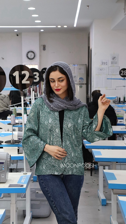 کت-قیطون-دوزی-ملیکا-سبز-جواهری