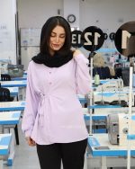 شومیز مانتویی ژاکلین پروانه - Image 6