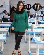 شومیز مانتویی ژاکلین پروانه - Image 4