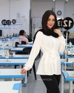 شومیز مانتویی ژاکلین پروانه - Image 7