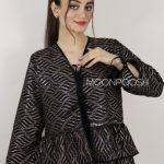 شومیز قیطون دوزی مشکی