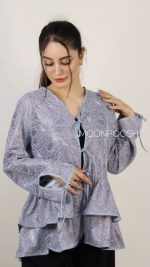 شومیز قیطون دوزی یاسی
