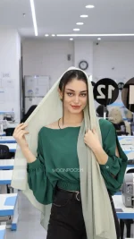 کراپ شومیز خفاشی سبز