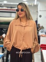 شومیز-کراپ-خفاشی-ژاکلین-کرمی-تیره-سایت
